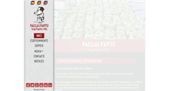 Desktop Screenshot of paellas-papitu.com